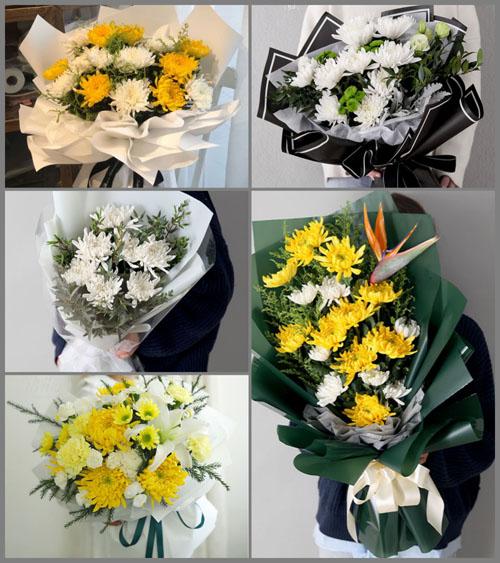 广东梅州市丰顺县黄金镇坑尾村白事花束代送